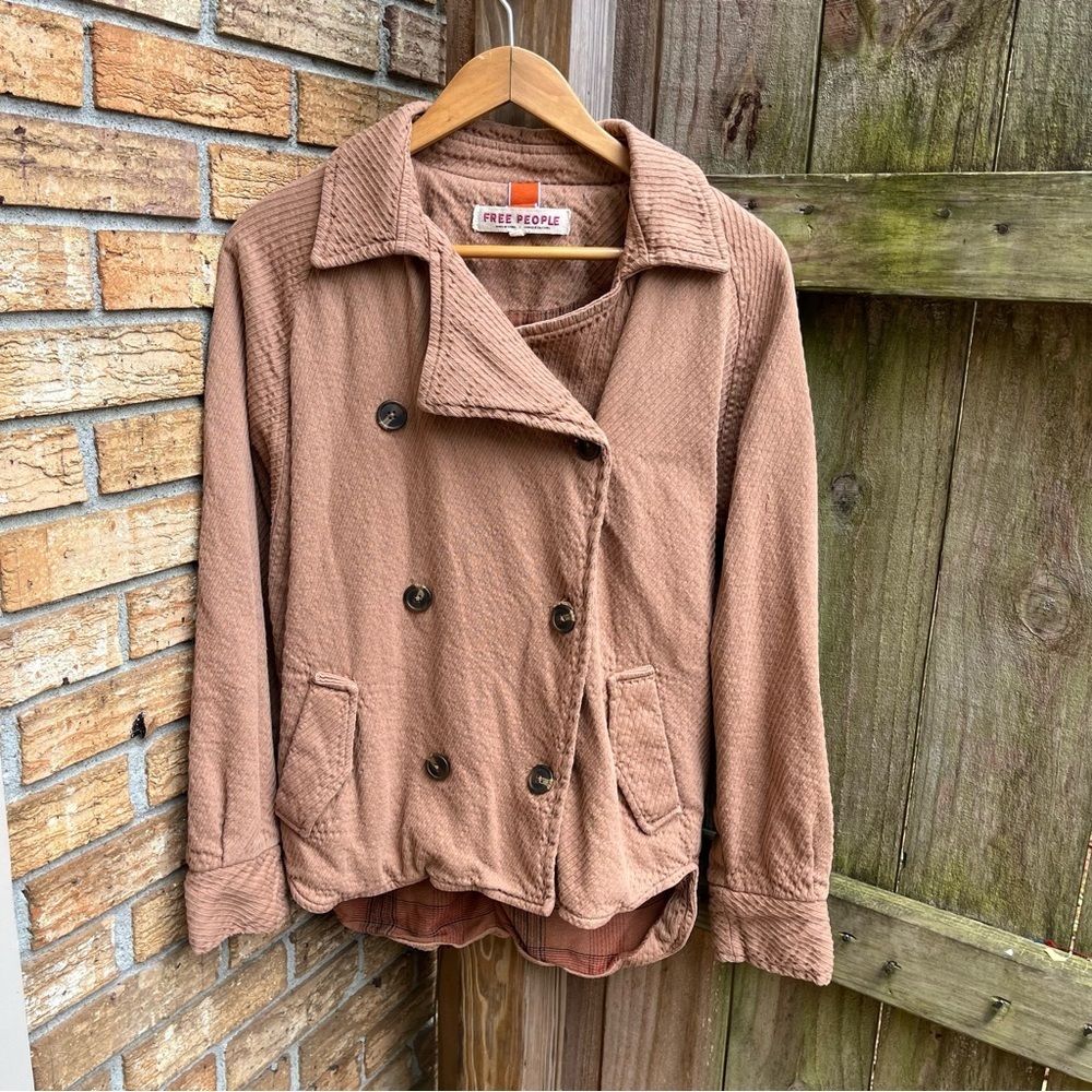 Free People Women's Remi Brown Oversized Coat